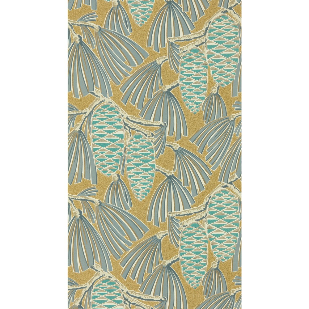 Foxley Wallpaper 112127 by Harlequin in Kingfisher Gold Yellow